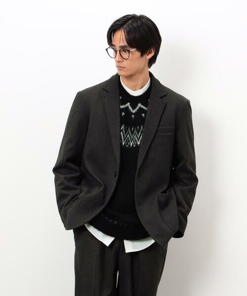 COMME CA ISM / コムサイズム テーラードジャケット | 【セットアップ対応】ジャージー ツイード テーラードジャケット | 詳細1