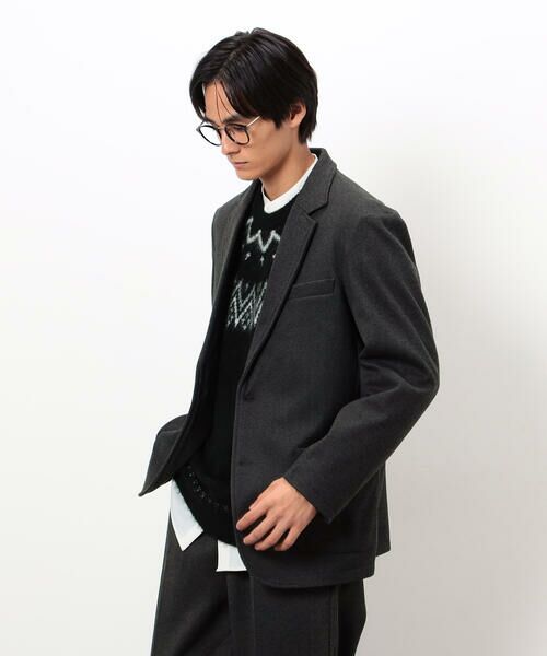 COMME CA ISM / コムサイズム テーラードジャケット | 【セットアップ対応】ジャージー ツイード テーラードジャケット | 詳細3