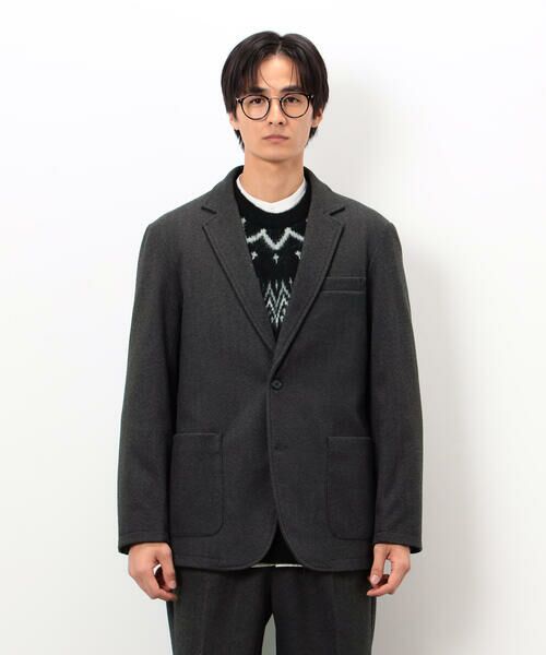 COMME CA ISM / コムサイズム テーラードジャケット | 【セットアップ対応】ジャージー ツイード テーラードジャケット | 詳細5