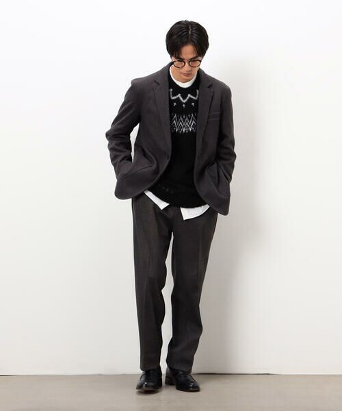 COMME CA ISM / コムサイズム その他パンツ | 【セットアップ対応】ジャージー ツイード リラックス ワイドパンツ | 詳細2