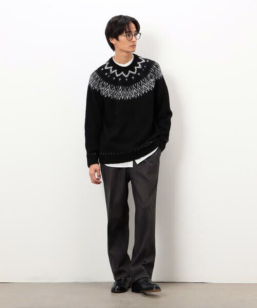 COMME CA ISM / コムサイズム その他パンツ | 【セットアップ対応】ジャージー ツイード リラックス ワイドパンツ | 詳細3