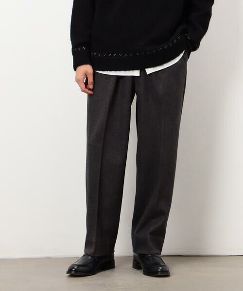 COMME CA ISM / コムサイズム その他パンツ | 【セットアップ対応】ジャージー ツイード リラックス ワイドパンツ | 詳細4