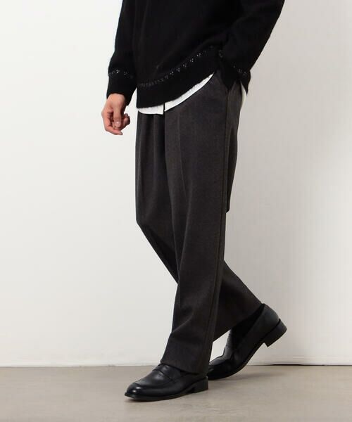 COMME CA ISM / コムサイズム その他パンツ | 【セットアップ対応】ジャージー ツイード リラックス ワイドパンツ | 詳細5