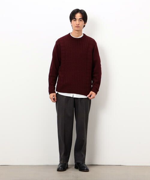 COMME CA ISM / コムサイズム その他パンツ | 【セットアップ対応】ジャージー ツイード リラックス ワイドパンツ | 詳細6