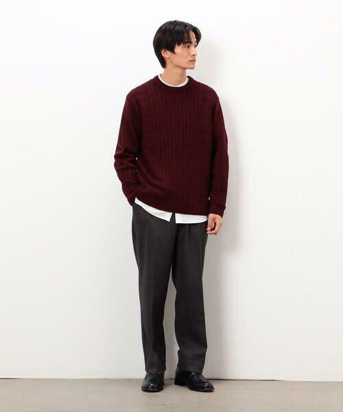 COMME CA ISM / コムサイズム その他パンツ | 【セットアップ対応】ジャージー ツイード リラックス ワイドパンツ | 詳細7