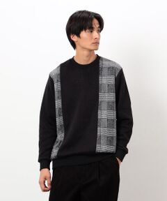 COMME CA ISM / コムサイズム カットソー | 裏起毛 チェック プルオーバー