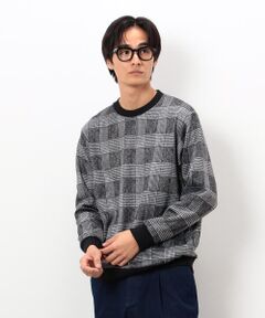 COMME CA ISM / コムサイズム カットソー | 裏起毛 チェック プルオーバー