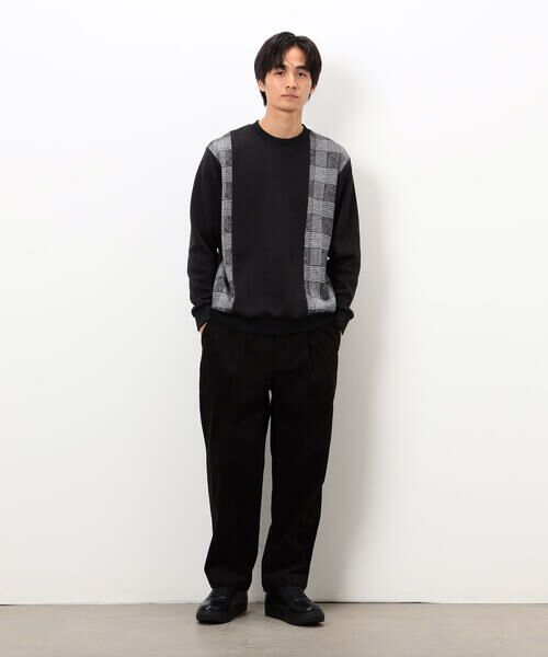 COMME CA ISM / コムサイズム カットソー | 裏起毛 チェック プルオーバー | 詳細2