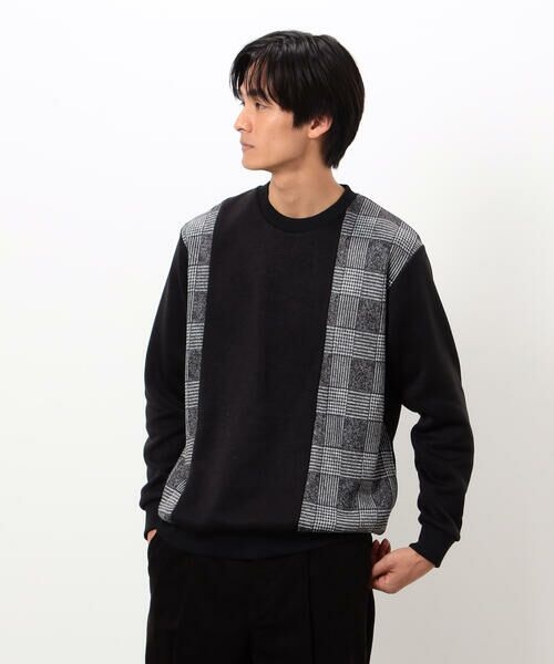 COMME CA ISM / コムサイズム カットソー | 裏起毛 チェック プルオーバー | 詳細3