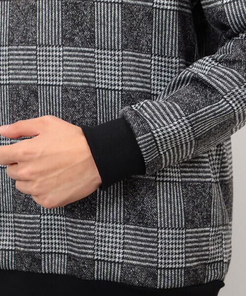 COMME CA ISM / コムサイズム カットソー | 裏起毛 チェック プルオーバー | 詳細14