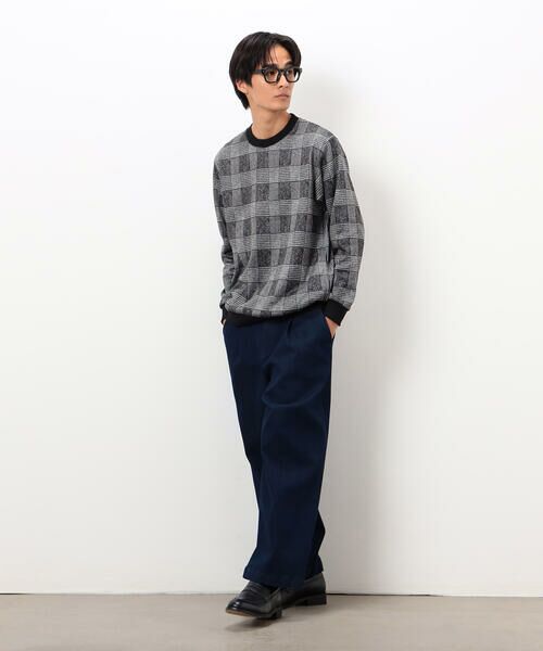 COMME CA ISM / コムサイズム カットソー | 裏起毛 チェック プルオーバー | 詳細7