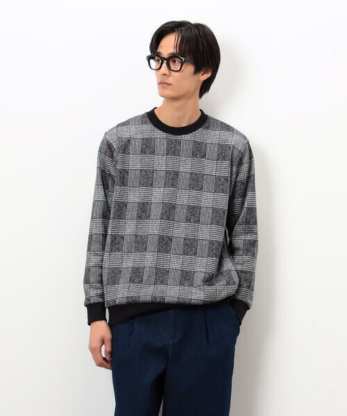 COMME CA ISM / コムサイズム カットソー | 裏起毛 チェック プルオーバー | 詳細9