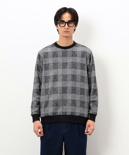 COMME CA ISM / コムサイズム カットソー | 裏起毛 チェック プルオーバー | 詳細10
