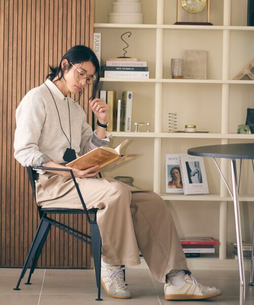 COMME CA ISM / コムサイズム ニット・セーター | エアリーメランジ ガンジーデザインニット | 詳細1