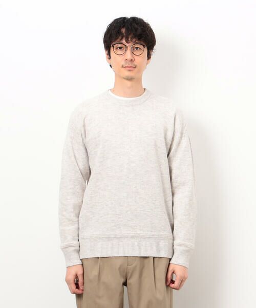COMME CA ISM / コムサイズム ニット・セーター | エアリーメランジ ガンジーデザインニット | 詳細8
