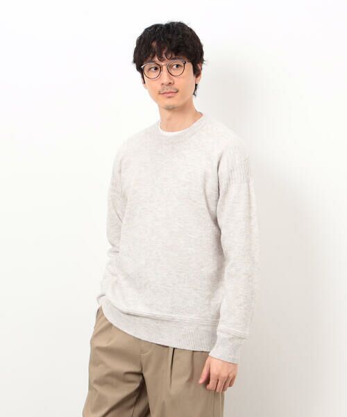 COMME CA ISM / コムサイズム ニット・セーター | エアリーメランジ ガンジーデザインニット | 詳細6