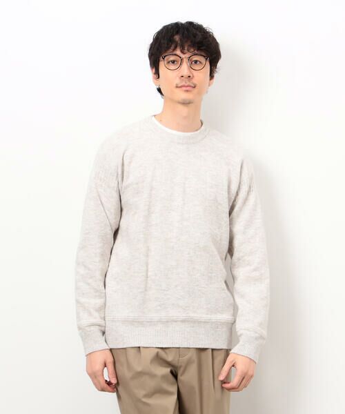 COMME CA ISM / コムサイズム ニット・セーター | エアリーメランジ ガンジーデザインニット | 詳細7