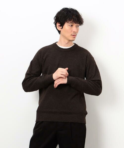 COMME CA ISM / コムサイズム ニット・セーター | エアリーメランジ ガンジーデザインニット | 詳細23