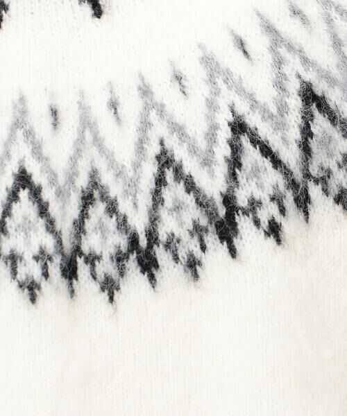 COMME CA ISM / コムサイズム ニット・セーター | フェアアイル柄 シャギーニット | 詳細5