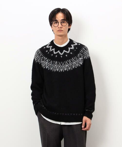 COMME CA ISM / コムサイズム ニット・セーター | フェアアイル柄 シャギーニット | 詳細12