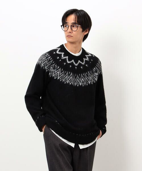 COMME CA ISM / コムサイズム ニット・セーター | フェアアイル柄 シャギーニット | 詳細13