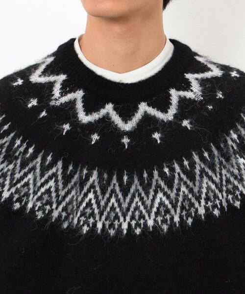 COMME CA ISM / コムサイズム ニット・セーター | フェアアイル柄 シャギーニット | 詳細17