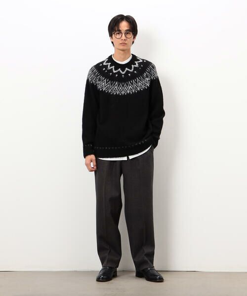 COMME CA ISM / コムサイズム ニット・セーター | フェアアイル柄 シャギーニット | 詳細8