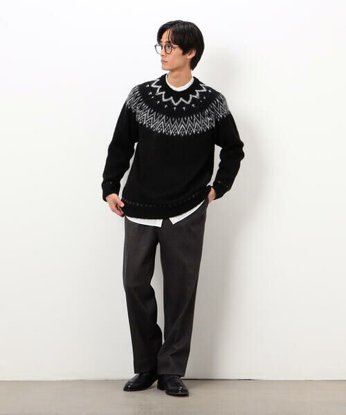 COMME CA ISM / コムサイズム ニット・セーター | フェアアイル柄 シャギーニット | 詳細9
