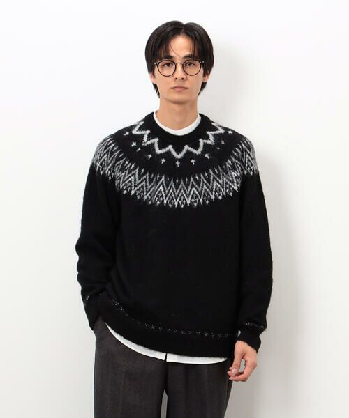 COMME CA ISM / コムサイズム ニット・セーター | フェアアイル柄 シャギーニット | 詳細10
