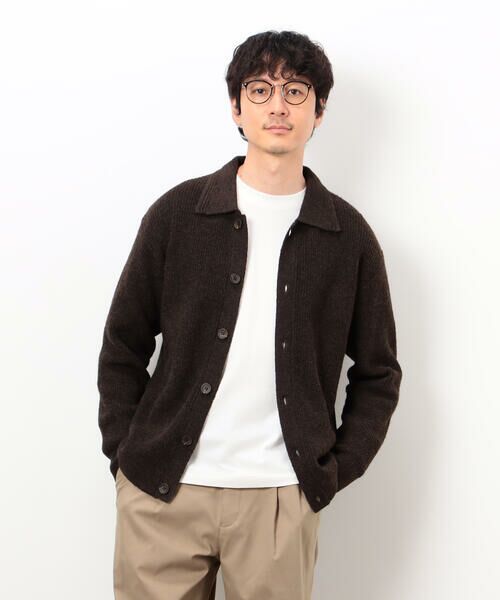 COMME CA ISM / コムサイズム カーディガン・ボレロ | エアリーメランジニット シャツカーディガン | 詳細12