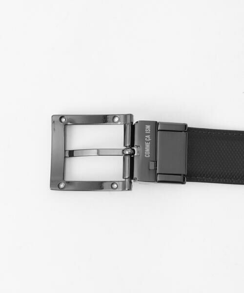 COMME CA ISM / コムサイズム ベルト・サスペンダー | 【リバーシブル】マイクロ市松型押しベルト | 詳細3