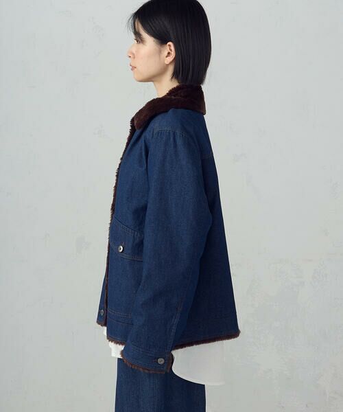 COMME CA ISM / コムサイズム ブルゾン | ボアデニムブルゾン | 詳細9