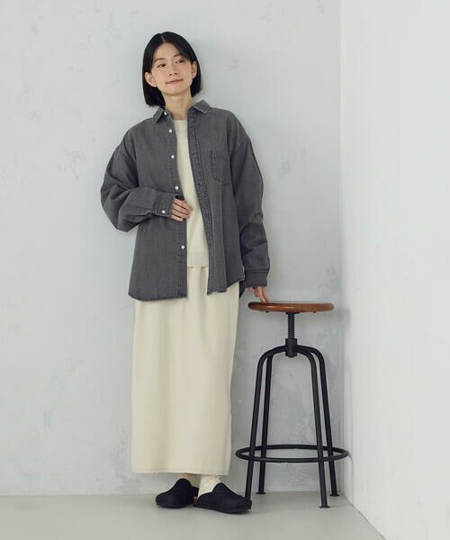 COMME CA ISM / コムサイズム ロング・マキシ丈スカート | ニットナロースカート / セットアップ対応 | 詳細2