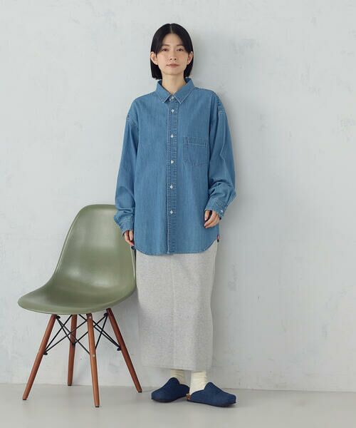 COMME CA ISM / コムサイズム ロング・マキシ丈スカート | ニットナロースカート / セットアップ対応 | 詳細6