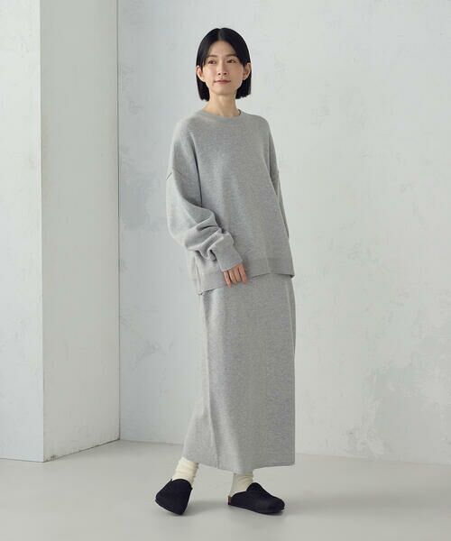 COMME CA ISM / コムサイズム ロング・マキシ丈スカート | ニットナロースカート / セットアップ対応 | 詳細7