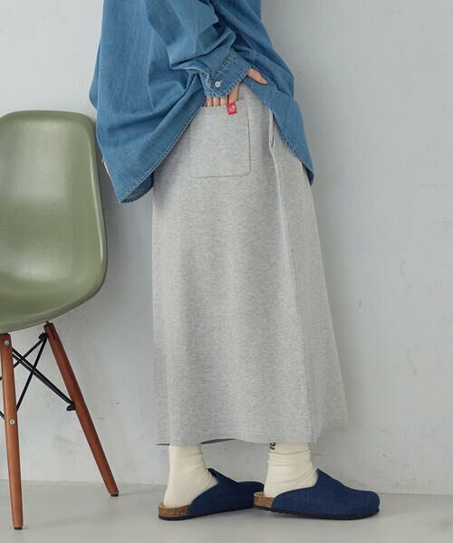 COMME CA ISM / コムサイズム ロング・マキシ丈スカート | ニットナロースカート / セットアップ対応 | 詳細8