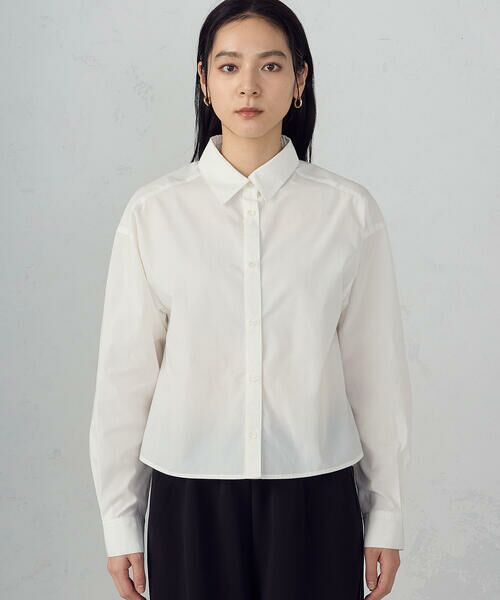 COMME CA ISM / コムサイズム シャツ・ブラウス | 【宮城舞さん着用】ボックスシルエットクロップドシャツ | 詳細7
