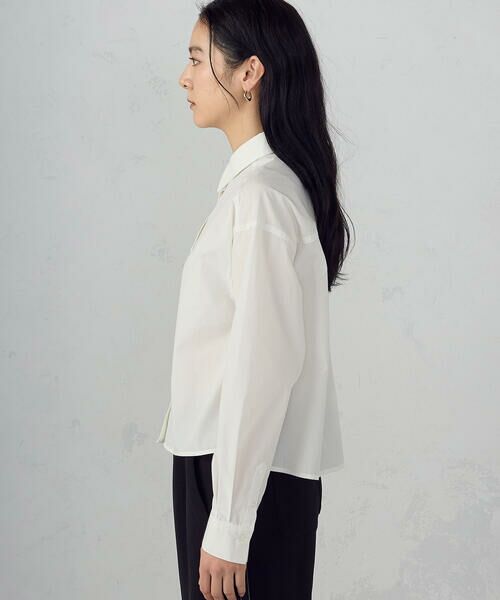 COMME CA ISM / コムサイズム シャツ・ブラウス | 【宮城舞さん着用】ボックスシルエットクロップドシャツ | 詳細8
