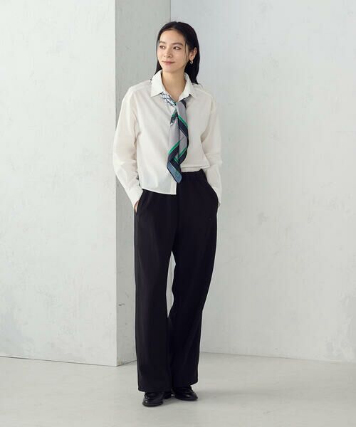 COMME CA ISM / コムサイズム シャツ・ブラウス | 【宮城舞さん着用】ボックスシルエットクロップドシャツ | 詳細1