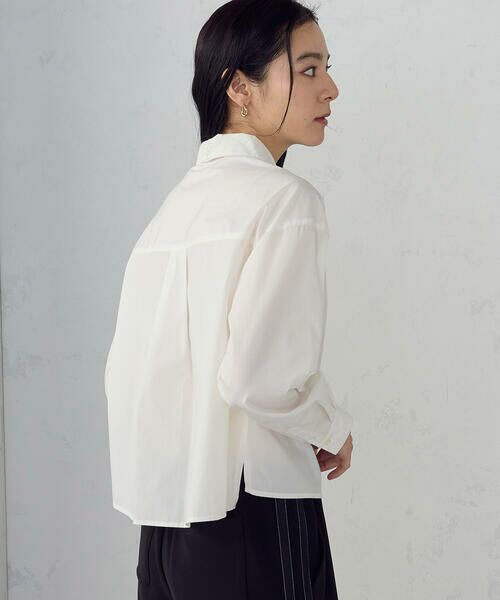 COMME CA ISM / コムサイズム シャツ・ブラウス | 【宮城舞さん着用】ボックスシルエットクロップドシャツ | 詳細5