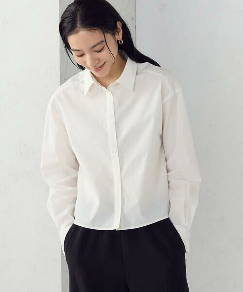 COMME CA ISM / コムサイズム シャツ・ブラウス | 【宮城舞さん着用】ボックスシルエットクロップドシャツ | 詳細6