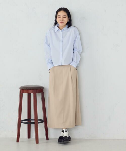 COMME CA ISM / コムサイズム シャツ・ブラウス | 【宮城舞さん着用】ボックスシルエットクロップドシャツ | 詳細18