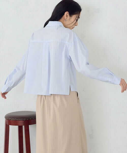 COMME CA ISM / コムサイズム シャツ・ブラウス | 【宮城舞さん着用】ボックスシルエットクロップドシャツ | 詳細25
