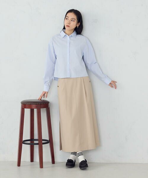 COMME CA ISM / コムサイズム シャツ・ブラウス | 【宮城舞さん着用】ボックスシルエットクロップドシャツ | 詳細16