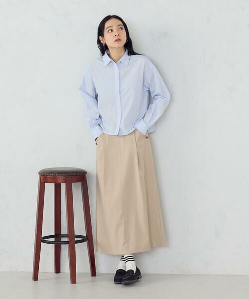 COMME CA ISM / コムサイズム シャツ・ブラウス | 【宮城舞さん着用】ボックスシルエットクロップドシャツ | 詳細17