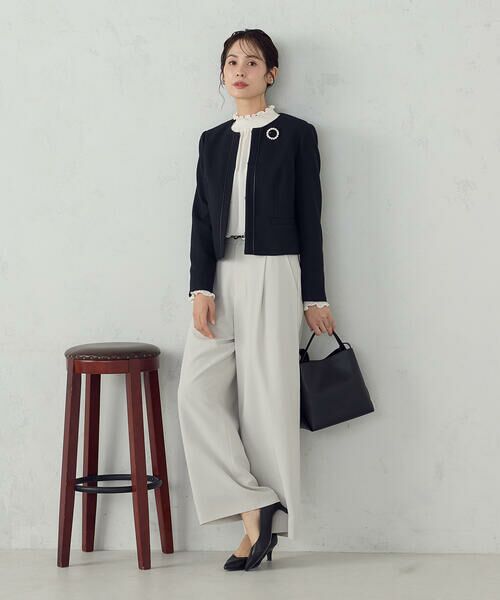 COMME CA ISM / コムサイズム シャツ・ブラウス | ポリエステルジョーゼット シャーリングブラウス | 詳細2