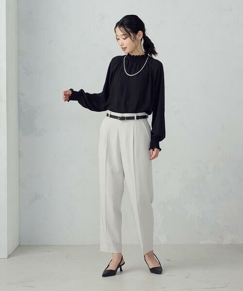 COMME CA ISM / コムサイズム シャツ・ブラウス | ポリエステルジョーゼット シャーリングブラウス | 詳細15