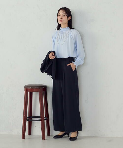 COMME CA ISM / コムサイズム シャツ・ブラウス | ポリエステルジョーゼット シャーリングブラウス | 詳細21