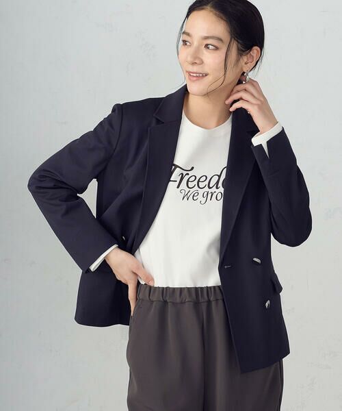 COMME CA ISM / コムサイズム テーラードジャケット | 鹿の子ダブル ブレストテーラードジャケット | 詳細9