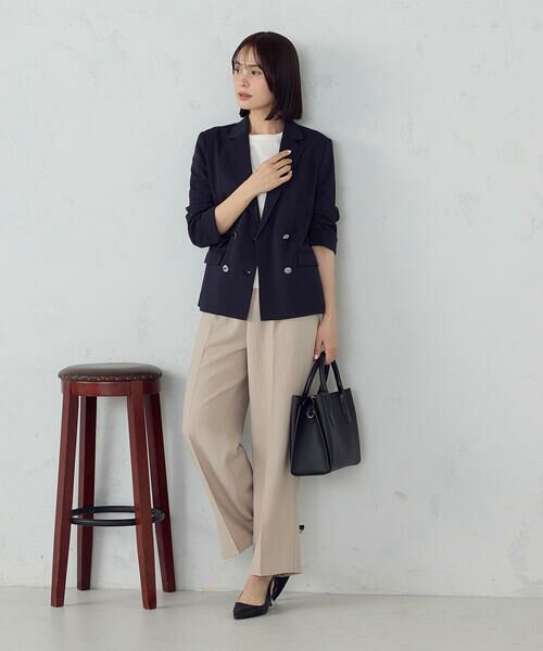 COMME CA ISM / コムサイズム テーラードジャケット | 鹿の子ダブル ブレストテーラードジャケット | 詳細3